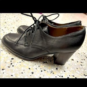 Black Westies Platform Lace Up Booties